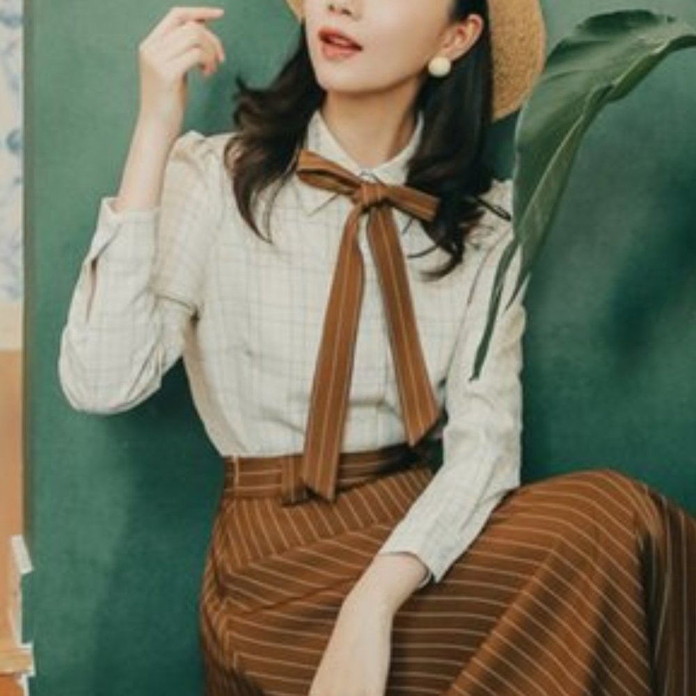 Women's Checkered Blouse